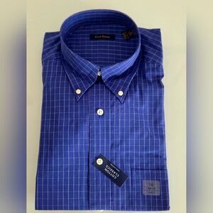 Club Room Blue Check Shirt NWT